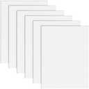 Hiceeden 6 Pack ABS Plastic Sheet 12" x 16" x 0.06", Moldable Flexible Plastic Sheets, ABS Sheets for DIY Crafts, Projects, Home Decor, Two-Sided (Smooth & Textured Finish), White