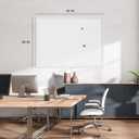 U Brands Farmhouse Magnetic Dry Erase Board White Board, 40" x 30", White Wood Style Frame, Includes 2 Magnets