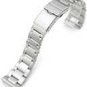 MiLTAT 20mm Metabind II Pull-Twist Quick Release Metal Watch Band Straight End Baton Clasp (tool-free version)