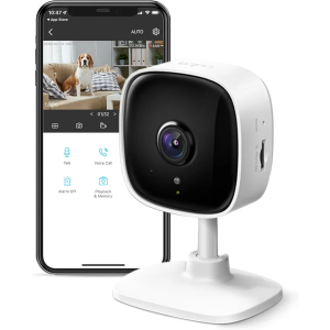 TP-Link Tapo 1080P Indoor Security Camera for Baby Monitor, Dog Camera w/Motion Detection, 2-Way Audio Siren, Night Vision, Cloud & SD Card Storage, Works w/Alexa & Google Home (Tapo C100)