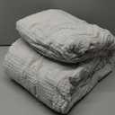 blunique - Waffle Sherpa Heated Throw & Blanket