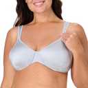 Bali Women's Push-Up Bra, Live It Up Full-Coverage Bras for Women, Cushioned Straps, Full Coverage (Blue, 40 DD)