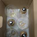 Kondras Dimmable LED Bulbs, 7W 850Lumens High Brightness, 60W Incandescent Equivalent Bulbs, 3000K Soft White, ST58 Antique Filament Light Bulbs, E26 Base, Clear Glass, Vintage Bulbs for Home, 6-Pack