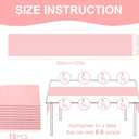 10 Pack 10ft Baby Pink Chiffon Table Runners Wedding Table Runner Sheer Romantic Tulle Table Runner for Christmas Wedding Bridal Tea Party Baby Shower Birthday Party Table Decorations(120 x 12 in)