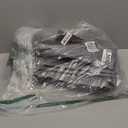 Thermal Insulated Door Curtain Fits Door Size 36 x 80 Inch, Oxford Cloth Thicken Cotton Filled, Curtain Size 39" x 82", Single Piece Door Insulation Blanket Cover for Cold in Winter, Grey (Gray)