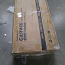 Garvee Vanity Desk with Square Mirror, 35.4 Makeup Vanity Table with Shelves, 4 Fabric Drawers Storage, Modern Dressing Table for Bedroom, Gift for Girls (Natural)