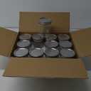 12 Pack 16 oz Wide Mouth Clear Mason Jars with Silver Metal Lids, Canning Jars for Overnight Oats, Food Storage, Dry Food, Snacks, Candies and More