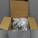 WILLBOND 12 Pack Disco Ball Mirror Ball with Hanging Ring for Fun Retro Disco Party Decorations Party Dj Lighting Effect Stage Props Game Accessories, 5.91", 3.94", 3.15", 2.36"(Silver)