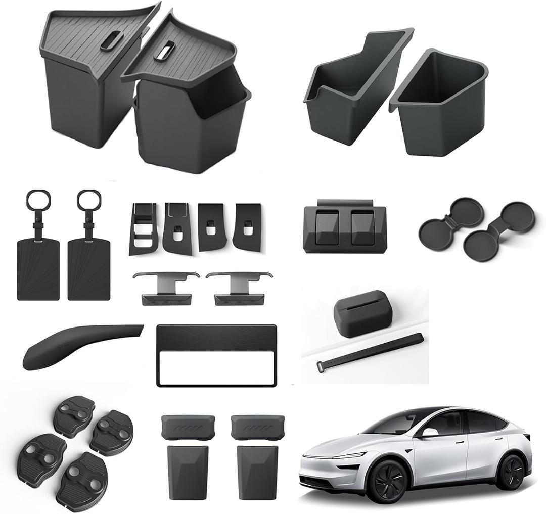 LUCKEASY 12PCS Organizer Sets for Tesla Model Y Juniper 2025 2026