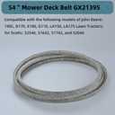 161" x 5/8" GX21395 Mower Deck Belt, 54 inch Deck Drive Belt for John Deere 190C, D170, E180, G110, LA150, LA175 Lawn Tractors Deck Belt Made of Kevlar Cord (GX21395)