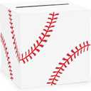 Hxezoc Baseball Card Box Sports Party Favors Post Box Cardboard Receiving Money Holder for Baseball Theme Wedding Reception, Baby Showers, Anniversary, Birthday Party, Table Centerpiece Decorations