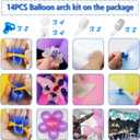 Electric Balloon Pump, Portable 2 Modes Balloon Blower Machine with 14 Balloon Arch Kits, Air Pump for Balloon, Balloon Inflator for Party Decoration