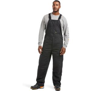 Ariat Rebar DuraCanvas Stretch Insulated Bib, Black, XS/T