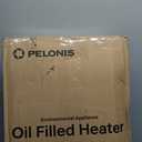 Pelonis Oil Filled Radiator Heater for Large Space, 2025 Upgraded, Space Heaters with 1500W Quiet Warmth Radiant Heater, 3 Heating Modes, Overheat & Tip-Over Protection, Adjustable Thermostat, Black