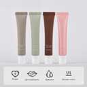 2 x 4Pcs Summer Lip Glossy Butter Balm Set, Instant Moisture Sheer Tint, Non-Sticky, Conditioning Formula to Soothe & Repair Dry, Chapped Lips, Jelly Lip Stain with Natural Scent (#1+2+3+4, 4Pcs)