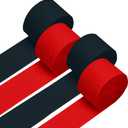 4 Crepe Paper Streamers Rolls, 328ft Pack of Red and Black Crepe Paper for Birthday Wedding Baby Shower Party Decorations (1.8 inch x 82 ft/Roll)