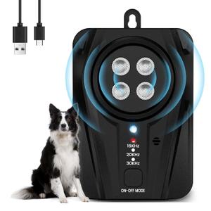 Anti Bark Device, Automatic Dog Barking Deterrent Devices with 4 Speakers, Audio & Ultrasonic Anti Dog Barking Device with 33FT Range, Indoor Outdoor Bark Control Device for Puppy Medium Large dog