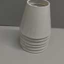 Chandelier Shades Set of 6,Small lamp Shades clip on bulb, mini lamp shade with White Linen Dia 3"Top x 6"Bottom x 5"H (White, 3x6x5")