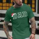 ASTANFY Couples Christmas Shirts Mom and Dad Christmas Shirt Holiday Shirts Family Short Sleeve (Green, S)