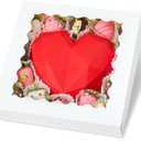 Kucoele 20 PCS Pie Boxes, 10 x 10 x 2.5 Inches Bakery Boxes with Window, Auto-Popup Cookie Boxes White Treat Boxes for Chocolate Strawberries, Pastries, Muffins, Donuts