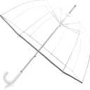 Bubble Clear Umbrella for Weddings, Bulk Large Adult Transparent Umbrella Windproof Dome Rain Bubble Umbrella
