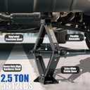 Scissor Jack for Car 2.5 Ton (5512 lbs) Multipurpose Universal Car Jack Kit with Rubber Jack Pad, Portable Spare Tire Changing Kit for Sedan SUV MPV Tesla