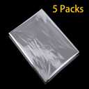 Petutu 5 Pack Large Clear Baskets Bags, Cellophane Wrap for Gift 2 Mil Thick (18"x30") 45X75CM (5)