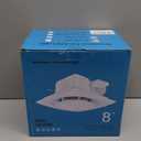 FEITON Bathroom Exhaust Fan with Light, Ceiling Mount, 110 CFM 1.0 Sones 4 Inch Duct, Quiet Square Bath Fan Light Combo, Shower Exhaust Fan with Light