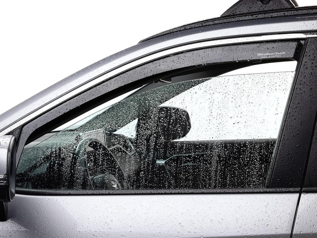 Weathertech Custom Fit Side Window Deflectors for Ford F-150, F-150 Lightning, F-150 Raptor - (801025IM-81765IM), Dark Tint