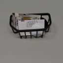 TAILI Sponge Holder with Strong Suction Cup, Dish Sponge Caddy Inside Sink Removable, Rustproof Aluminum for Sponges, Brushes, Stoppers and Scrapers - Black (6.1" x 3.5")