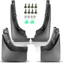 YHTAUTO Set of 4 Mud Flaps Splash Guards Accessories Replacement for Toyota RAV4 2006-2012 Sport Utility, with Factory Fender Flares, Front and Rear LH RH, Black