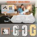 Marquee Light Up Letter G: Large 4FT Marquee Letters for Party Decoration, Alphabet Sign for Birthday Marry Me Wedding Engagement Graduation Decor, Assembly Needed