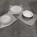 Corelle 18-Piece Round Dinnerware Set Service for 6, Lightweight Round Plates and Bowls Set, Vitrelle Triple Layer Glass, Chip and Scratch Resistant, Microwave and Dishwasher Safe, Brasserie