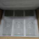 Vintage Drinking Glasses Set of 12, Textured Clear Striped Glass Cups-6 Highball Glasses 13oz & 6 Rocks Glasses 10oz, Ribbed Glassware Set, Mojito Cups, Cocktail Glass, Iced Coffee Cup