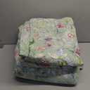 Lady Ann Green Floral 100% Cotton Quilt Sets Queen - Green Flower Bird Butterfly Print Botanical Bedding,Vintage Lightweight Coverlet Ultra Soft Bedspread Set with Pillow Shams for All Season, 3 PCS