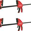 Neocraft 2-Pack Bar Clamps for Woodworking, Universal Swivel Jaw One-Handed Clamp/Spreader, 24 inches Wood Clamps Set, medium-Duty Quick-Change F Clamp with 360 lbs clamping force