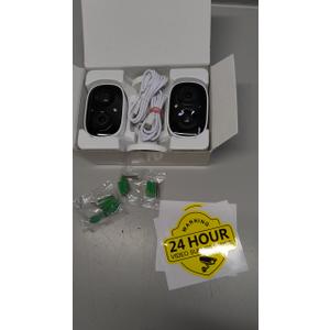 Security Cameras Wireless Outdoor, 2K Battery Powered WiFi Wireless Security Camera Outdoor, AI Motion Detection, Color Night Vision IP66 Weatherproof 2-Way Talk Siren Alarm SD/Cloud Storage, 2 Pack