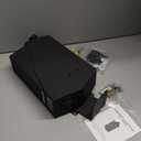 Gun Safe, Mounted Biometric Pistol Safe Drop Down Gun Lock Box for Handgun with 3 Ways Quick Access Bedside Pistol Case for Nightstand, Desk, Wall, Dresser