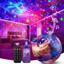 Galaxy Projector for Bedroom, 15-Color Galaxy Light Projector Star Projector for Bedroom Galaxy Projector Night Light Projector, Remote 15 White Noise Sound Machine with Light Ceiling Projector Gifts