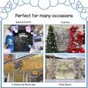 COKAOBE Silver Shimmer Wall Backdrop, 24PCS Square Sequin Shimmer Backdrop Panel, Photo Backdrops for Birthday, Anniversary, Wedding, Graduation & Bachelorette Party Decoration