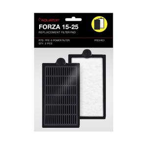 AQUATOP Replacement Filter Inserts with Premium Activated Carbon for FORZA PFE-3-2 Pack, Aquarium Filter Cartridges, PFE3-RCI