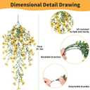 Artificial Hanging Flowers for Outdoors, 8 Pcs Fake Plant for Spring Summer Decoration, UV Resistant Realistic Silk Faux Flowers Outside Indoor Planter Porch Patio Balcony Yard Decor