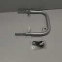 Rear Grab Bar Wheelie Bar Compatible with Honda TRX450R TRX 450R All Year Rear Grab Bar Bumper(Silver)