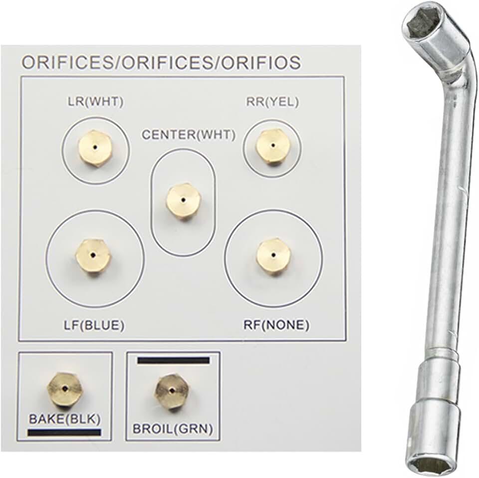 DG69-00500A Range Natural Gas to Propane LP Conversion Kit, Replacement replace DG96-00858A AP7032893 PS16634302 EAP16634302