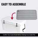 WOOWAVE EVA Mat Cooler Pad for YETI Tundra 75, Peel & Stick Application, Non Slip Comfort Accessories (Grey)