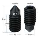 6pcs for Bambu Nozzles,Upgrade 500 High Temperature Wear-Ristant Removable Hardened Steel Nozzle for Bambu Lab A1Mini 3D Printer Hotend 0.2mm*1 0.4mm*3 0.6mm*1 0.8mm*1