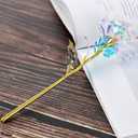10pcs 24K Colorful Artificial Flower Rose Rainbow Rose Gift Mother's Day Birthday Party Women Gifts Wedding Decorations (10pcs)