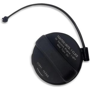 leechio Fuel Tank Cap, Tight-fitting Leak-proof Sealing Cover with Rubber Ring, ABS Heat-resistant Fuel Tank Port Cover with Screws, Compatible with Nissan Infiniti 17251-1VZ0D 17251-3JA0A (Black)