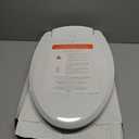 Brondell Bidet Toilet Seat S1400, Smart Toilet Seat, Dual Stainless-Steel, Self-Cleaning Nozzle With Clean Plus Technology, Endless Warm Water Bidet, Warm Air Dryer-Nightlight, Heated Seat, Elongated
