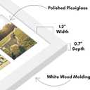 Americanflat 4x6 Collage Picture Frame with Polished Plexiglass - Multi Picture Frames Fit Sixteen 4x6 Photos or Use as One 18x26 Poster Frame for Wall Display - Signature Collection - White
